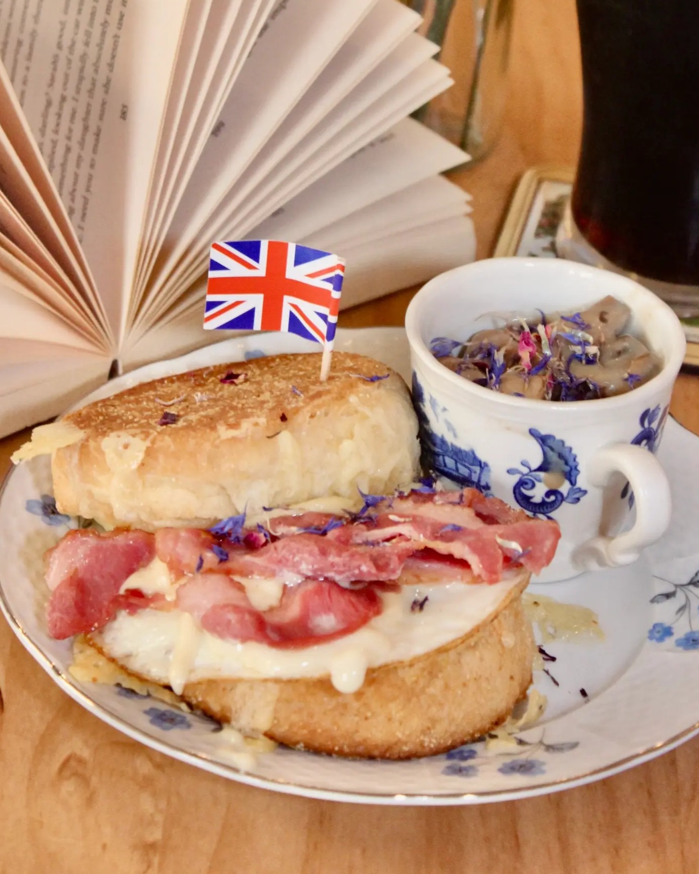 muffin anglais bacon cheddar<br />
